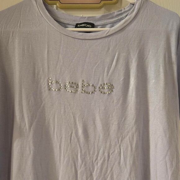 Soft Lilac Y2K Bebe Tee - Picture 1 of 3